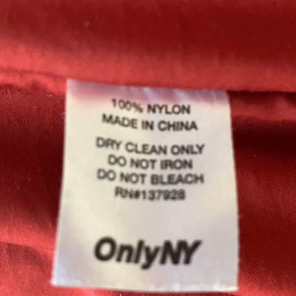 OnlyNY puffy vest: unisex Size Small; blue w/orange interior - Picture 6 of 8